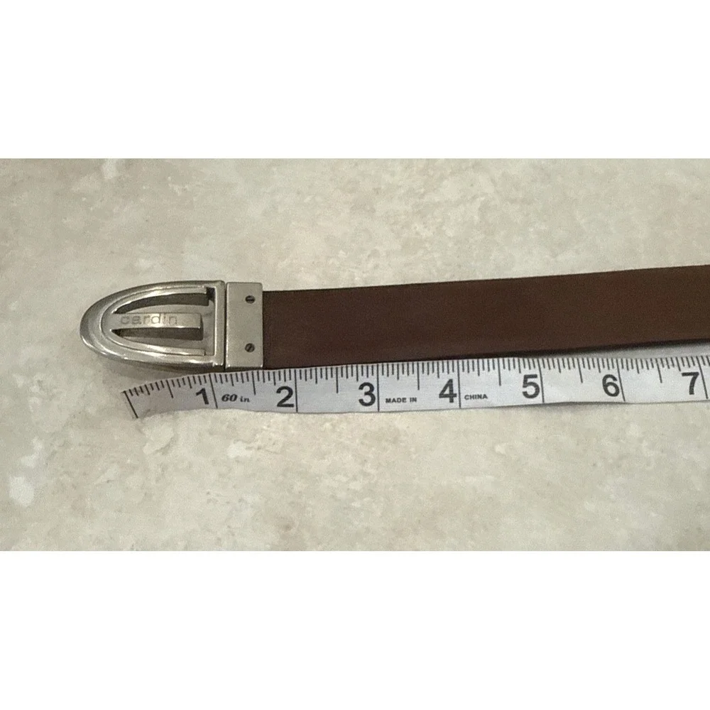 VTG Pierre Cardin‎ Reversible Leather Brown Black Belt Size 34/85 Italy Carrer